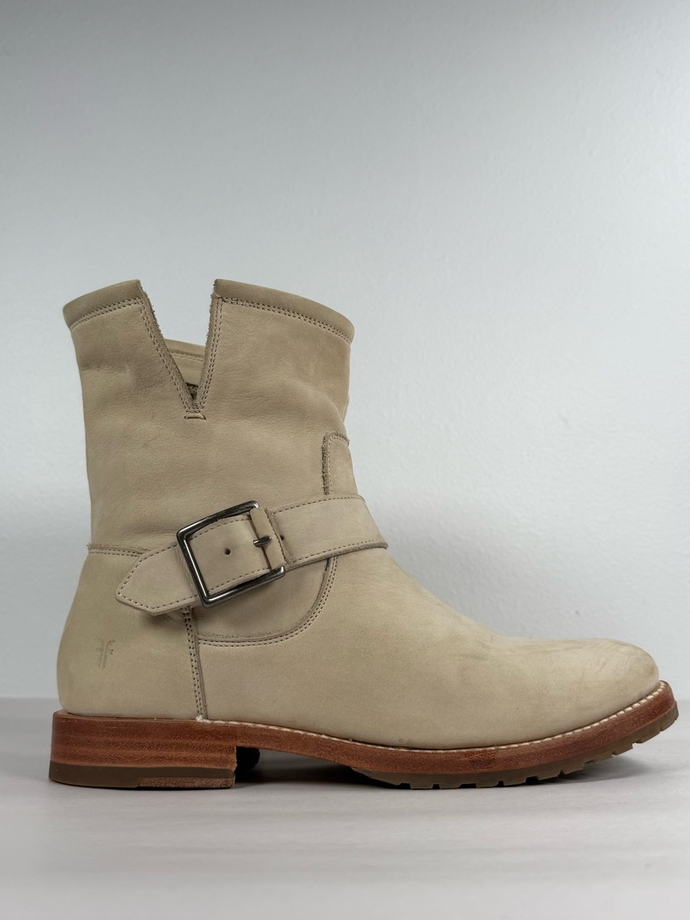 Frye Women’s Veronica Leather Buckle Boots Size 7 B Moto Boho Engineer Boots